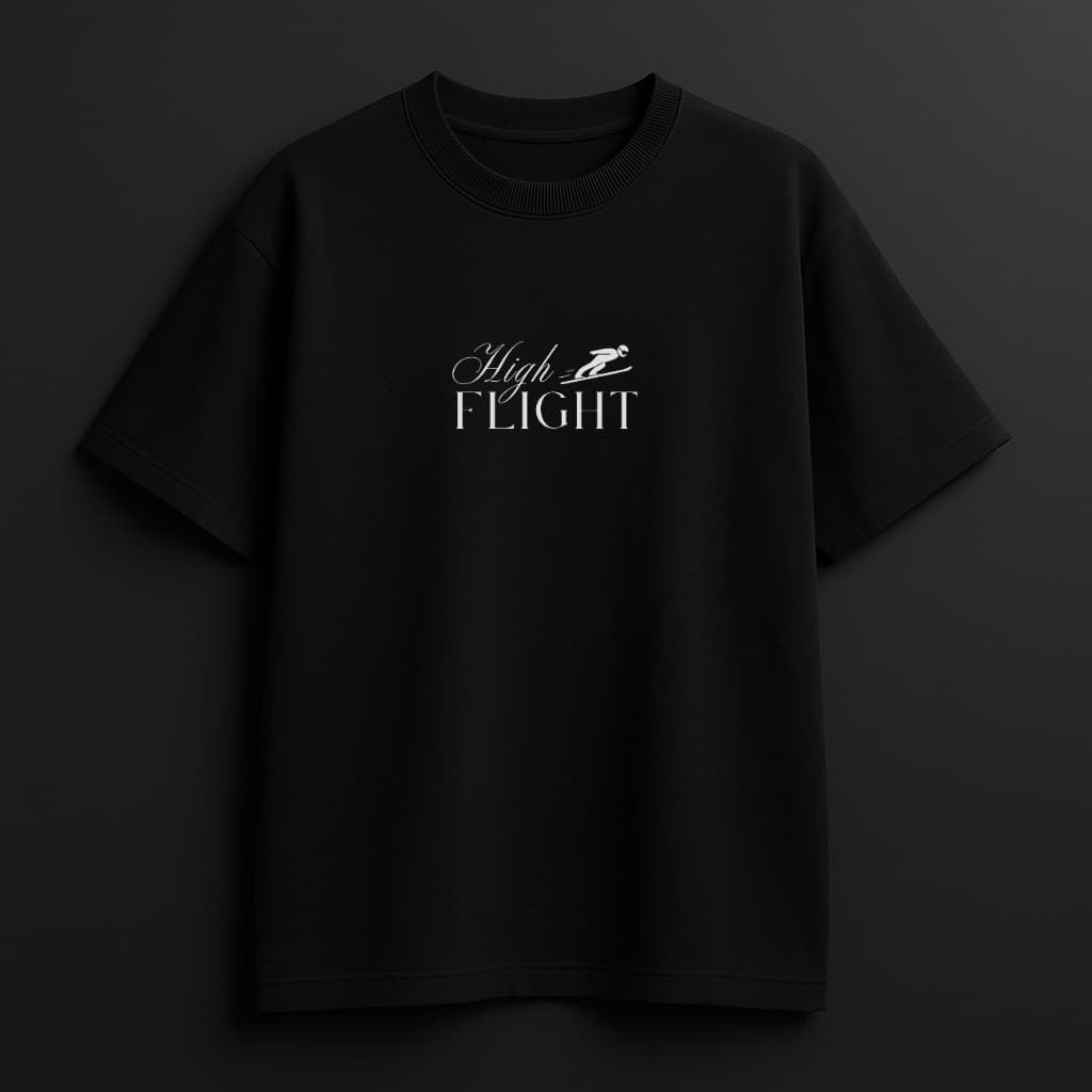 Bischofshofen Black Oversized Tee