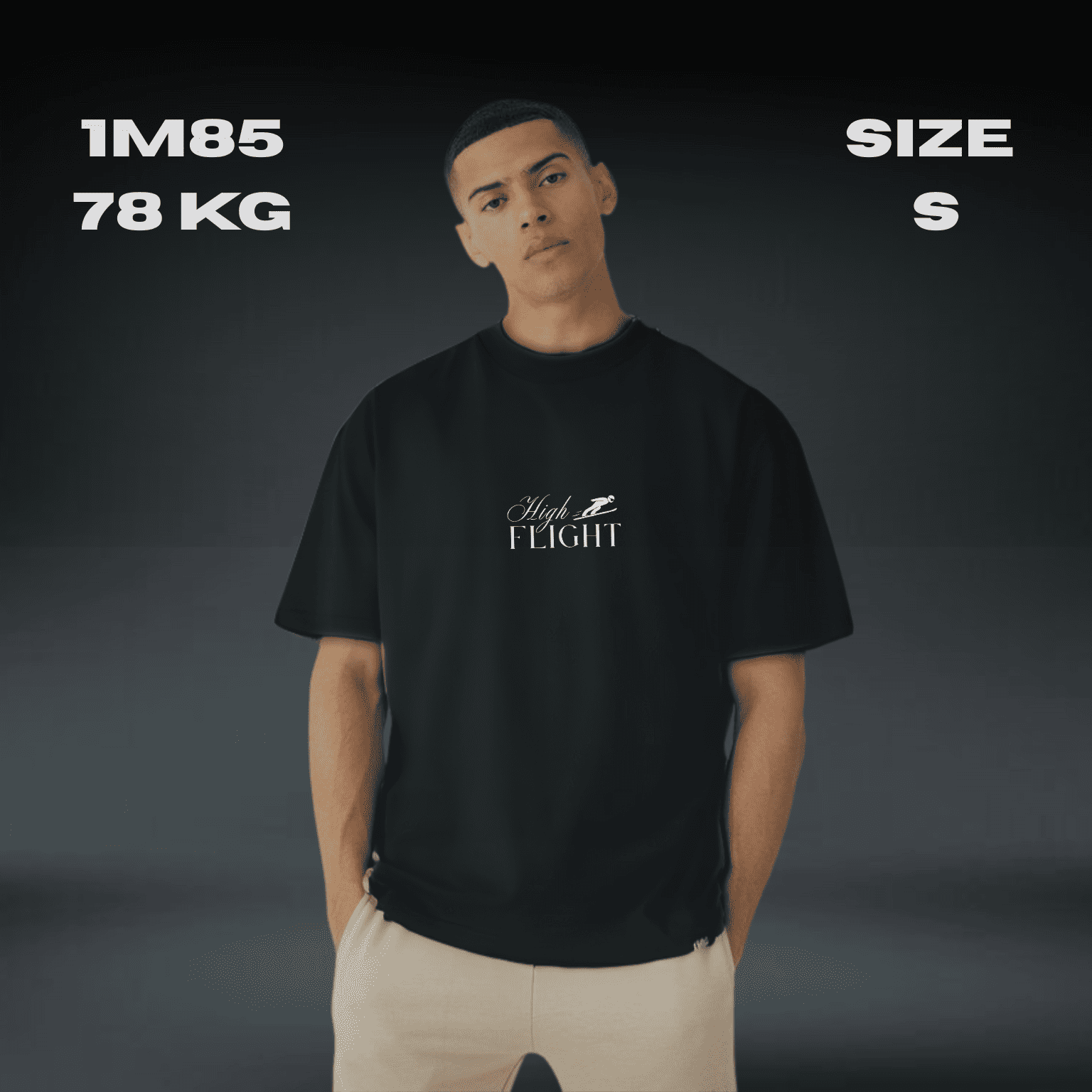 Bischofshofen Black Oversized Tee