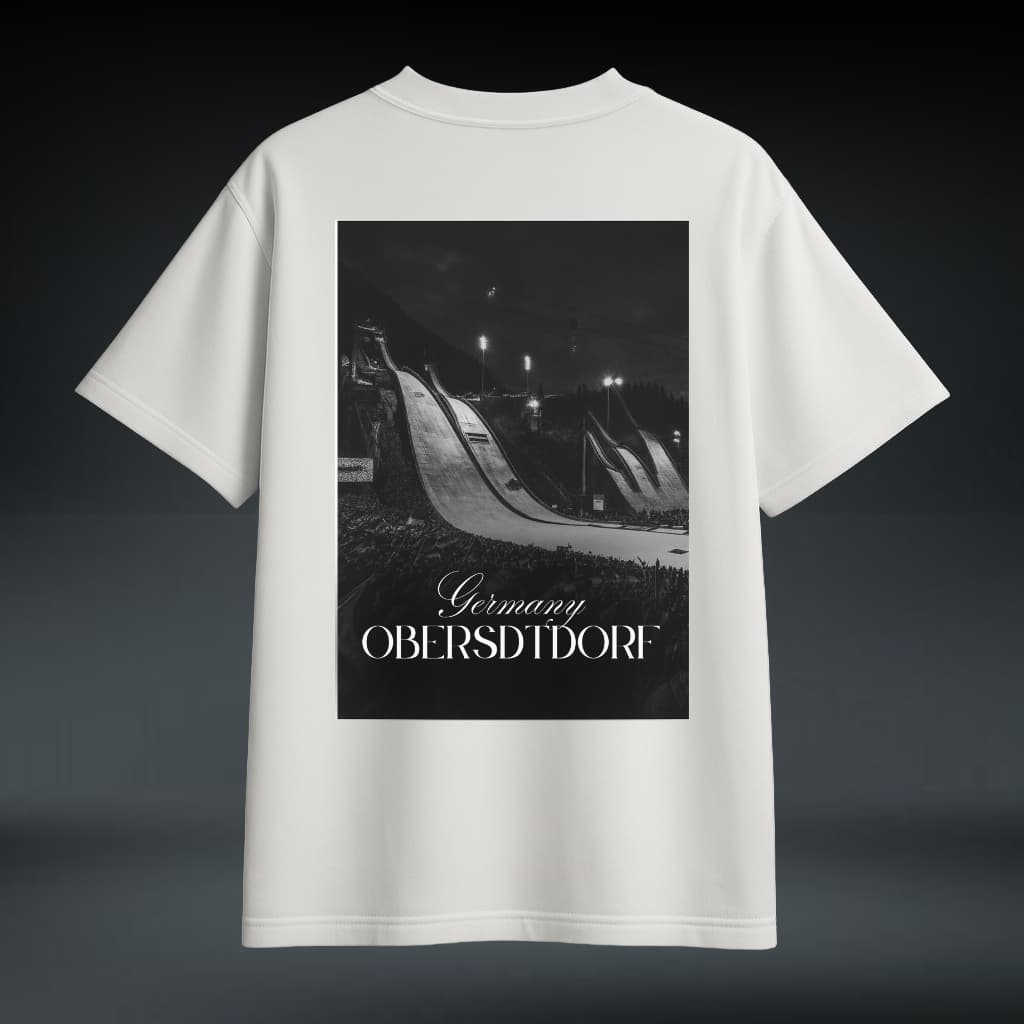 Oberstdorf White Oversized Tee