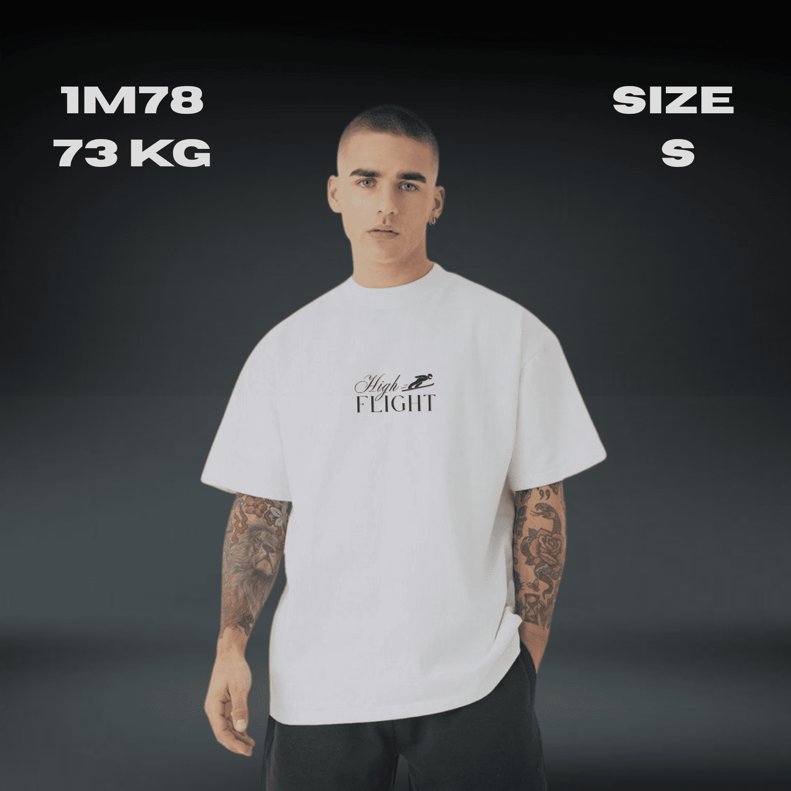 Bischofshofen White Oversized Tee