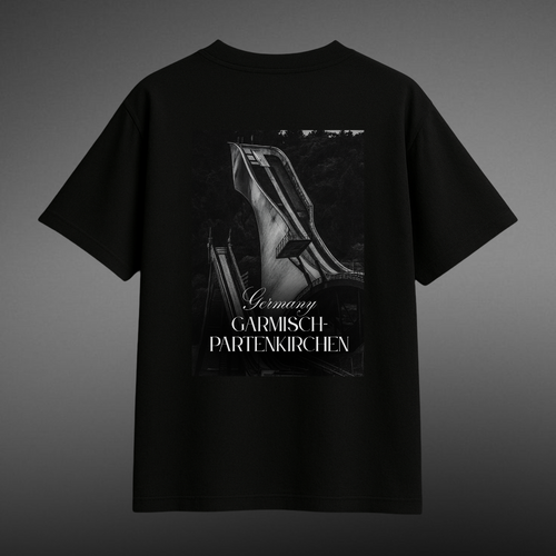 Garmisch Black Oversized Tee