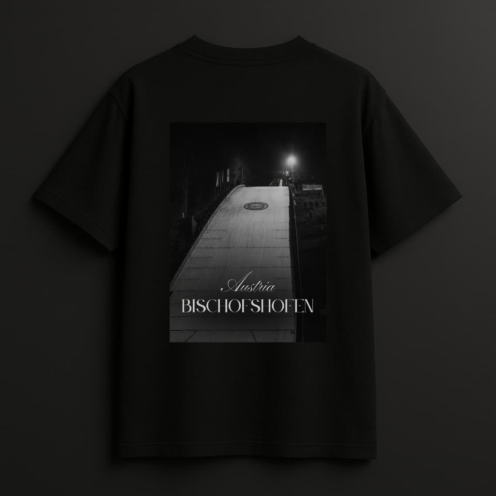 Bischofshofen Black Oversized Tee