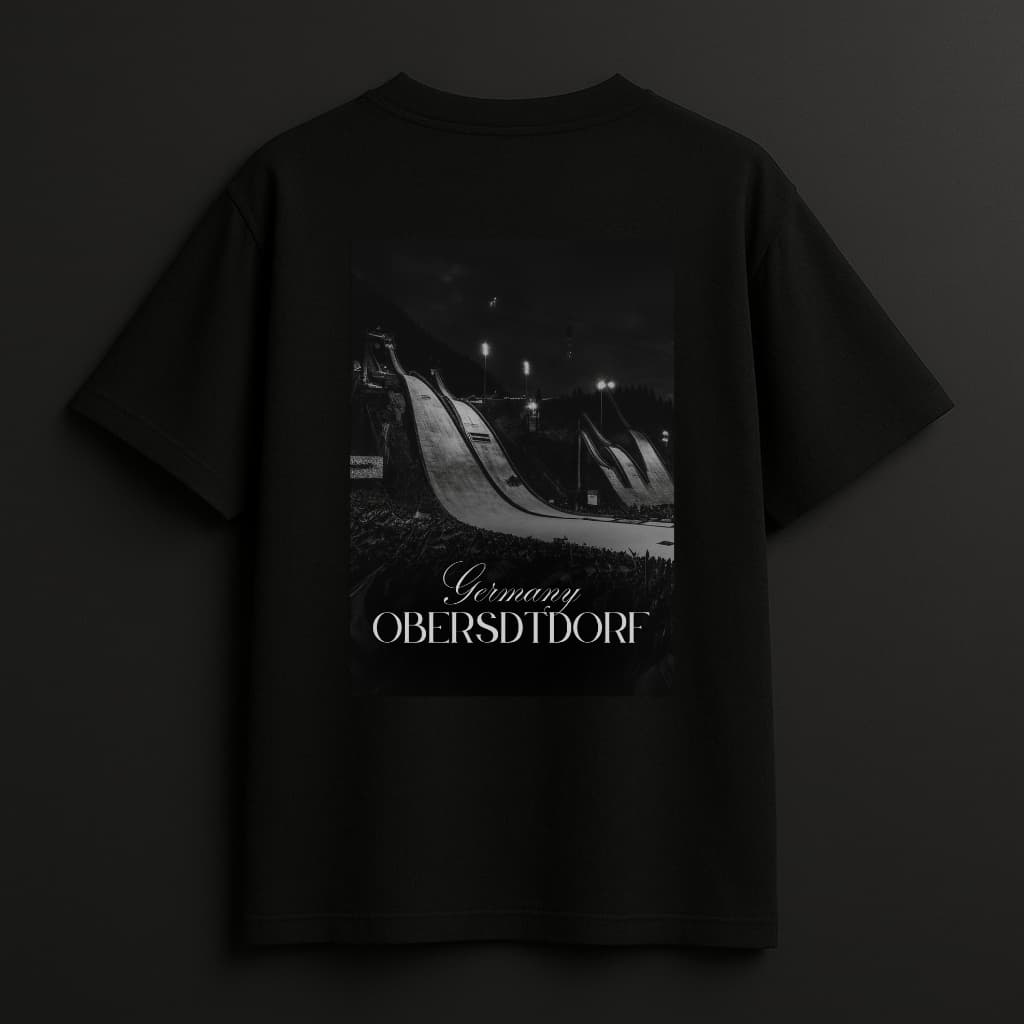Oberstdorf Black Oversized Tee